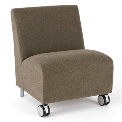 Picture of Reception Lounge Heavy Duty Modular Bariatric Mobile Armless Club Chair, 500 LBS.