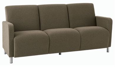 Picture of Reception Lounge Heavy Duty 3 Chair Tandem Modular Seating with Outer Arms