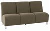 Picture of Reception Lounge Heavy Duty 3 Chair Tandem Armless Modular Seating 