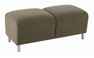 Picture of Reception Lounge Heavy Duty 2 Seat Backless Bench