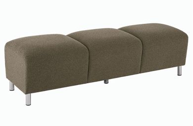Picture of Reception Lounge Heavy Duty 3 Seat Backless Bench