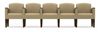 Picture of Wood Cap Reception Lounge 5 Chair Modular Tandem Seating