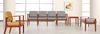 Picture of A Reception Lounge Oversized Wood Open Arm Guest Chair, 400 LBS.