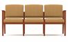 Picture of A Reception Lounge 3 Chair Modular Tandem Seating with Outer Arms