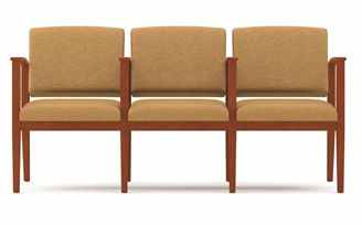 Picture of A Reception Lounge 3 Chair Modular Tandem Seating with Arms