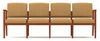 Picture of A Reception Lounge 4 Chair Modular Tandem Seating with Outer Arms