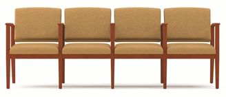 Picture of A Reception Lounge 4 Chair Modular Tandem Seating with Arms