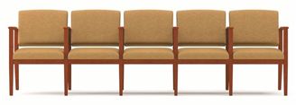 Picture of A Reception Lounge 5 Chair Modular Tandem Seating with Arms