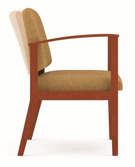 Picture of A Reception Lounge Motion Wood Open Arm Guest Chair