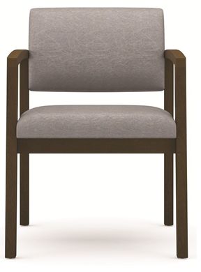 Picture of Open Back Reception Lounge Oversized Guest Visitor Wood Arm Chair, 400 LBS.