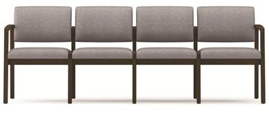 Picture of Open Back Reception Lounge 4 Chair Modular Tandem Seating