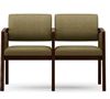 Picture of Open Back Reception Lounge 2 Chair Modular Tandem Seating with Arms