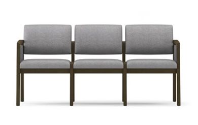 Picture of Open Back Reception Lounge 3 Chair Modular Tandem Seating 
