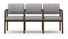 Picture of Open Back Reception Lounge 3 Chair Modular Tandem Seating with Arms