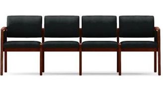 Picture of Open Back Reception Lounge 4 Chair Modular Tandem Seating 