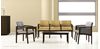 Picture of Open Back Reception Lounge 5 Panel Arm Chair with Connecting Table