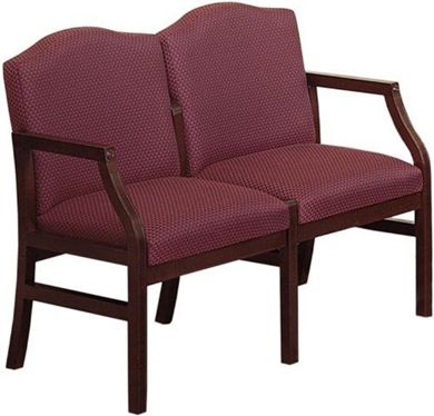 Picture of Traditional Reception Lounge 2 Chair Modular Tandem Seating 