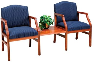 Picture of Traditional Reception Lounge 2 Chair with Connecting Table