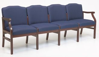 Picture of - Reception Lounge Traditional 4 Chair Modular Tandem Seating