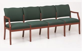 Picture of / Reception Lounge Transitional 4 Chair Modular Tandem Seating