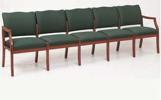Picture of / Reception Lounge Transitional 5 Chair Modular Tandem Seating