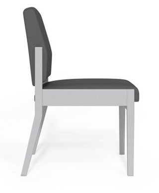 Picture of Steel Reception Lounge Contemporary Armless Guest Arms Chair