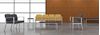 Picture of Steel Reception Lounge Contemporary 3 Chair Modular Tandem Seating with Arms