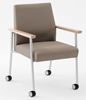 Picture of Wallsaver Reception Lounge Contemporary Steel Mobile Guest Arm Chair