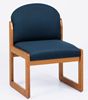 Picture of Sled Base Reception Lounge Armless Guest Wood Chair