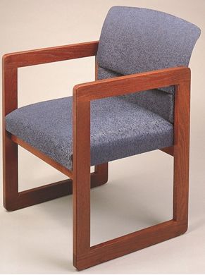 Picture of Sled Base Reception Lounge Contemporary Guest Arm Chair
