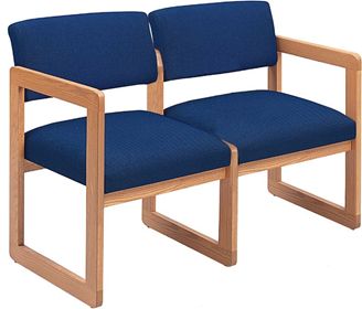 Picture of Sled Base Reception Lounge Contemporary 2 Chair Modular Tandem Seating