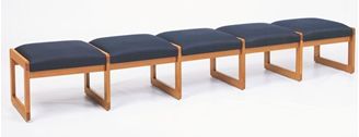 Picture of Bench Seating Backless 5 Seat Lounge Sled Base 