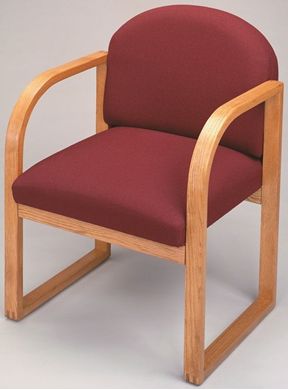 Picture of Round Back Sled Back Reception Lounge Guest Arm Chair