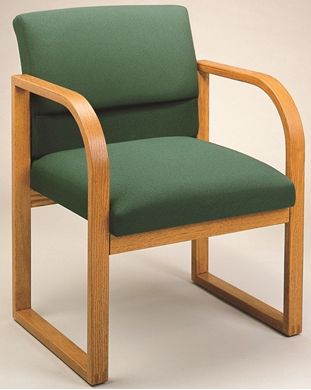 Picture of Square Back Sled Back Reception Lounge Guest Arm Chair
