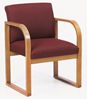 Picture of Full Back Contemporary Reception Lounge Sled Base Guest Arm Chair