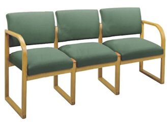 Picture of * Sled Base Reception Lounge 3 Chair Modular Tandem Seating