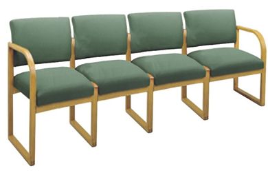 Picture of * Sled Base Reception Lounge 4 Chair Modular Tandem Seating