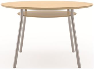 Picture of Contemporary 42" Round Conference Meeting Table with Accessory Shelf