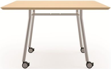 Picture of Contemporary 36" Square Mobile Conference Meeting Table 