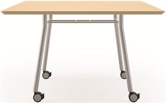 Picture of Contemporary 42" Square Mobile Conference Meeting Table 