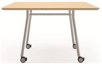 Picture of Contemporary 48" Square Mobile Conference Meeting Table 