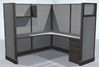 Picture of 72" x 72" Corner Curve Privacy Cubicle Office Workstation