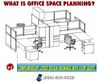Picture of 2 Sets of Cluster of 2 Person L Shape Office Cubicle Workstation with Filing