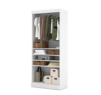 Picture of 36"W Adjustable Open Shelf Laminate Storage Cabinet