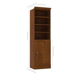 Picture of 25"W Open Shelf Storage Unit With Door