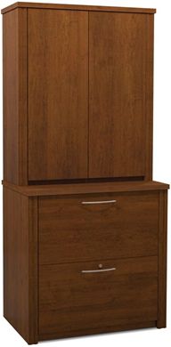 Picture of 30"W Cabinet Lateral File With 2 Locking Drawers And Shelves.