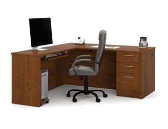 Picture of  L-Shape Workstation Kit With Drawers And Pedestals.
