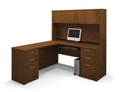 Picture of  L-Shape Workstation Kit With Drawers And Pedestals.