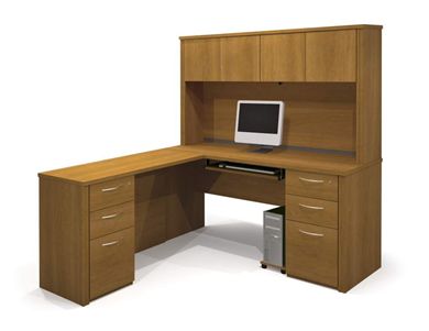Picture of L Shape Workstation Kit With Pedestals.