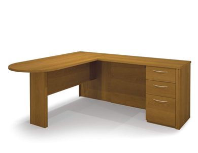 Picture of L Shape Workstation With Pedestal And Lateral File Drawer